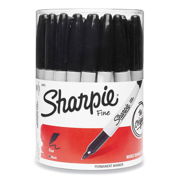 Sharpie® Fine Tip Permanent Marker, Canister, Black, 36-pack freeshipping - TVN Wholesale